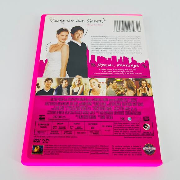 27 Dresses Full Screen Edition Romantic Comedy RomCom Katherine Heigl Movie DVD - Picture 7 of 11